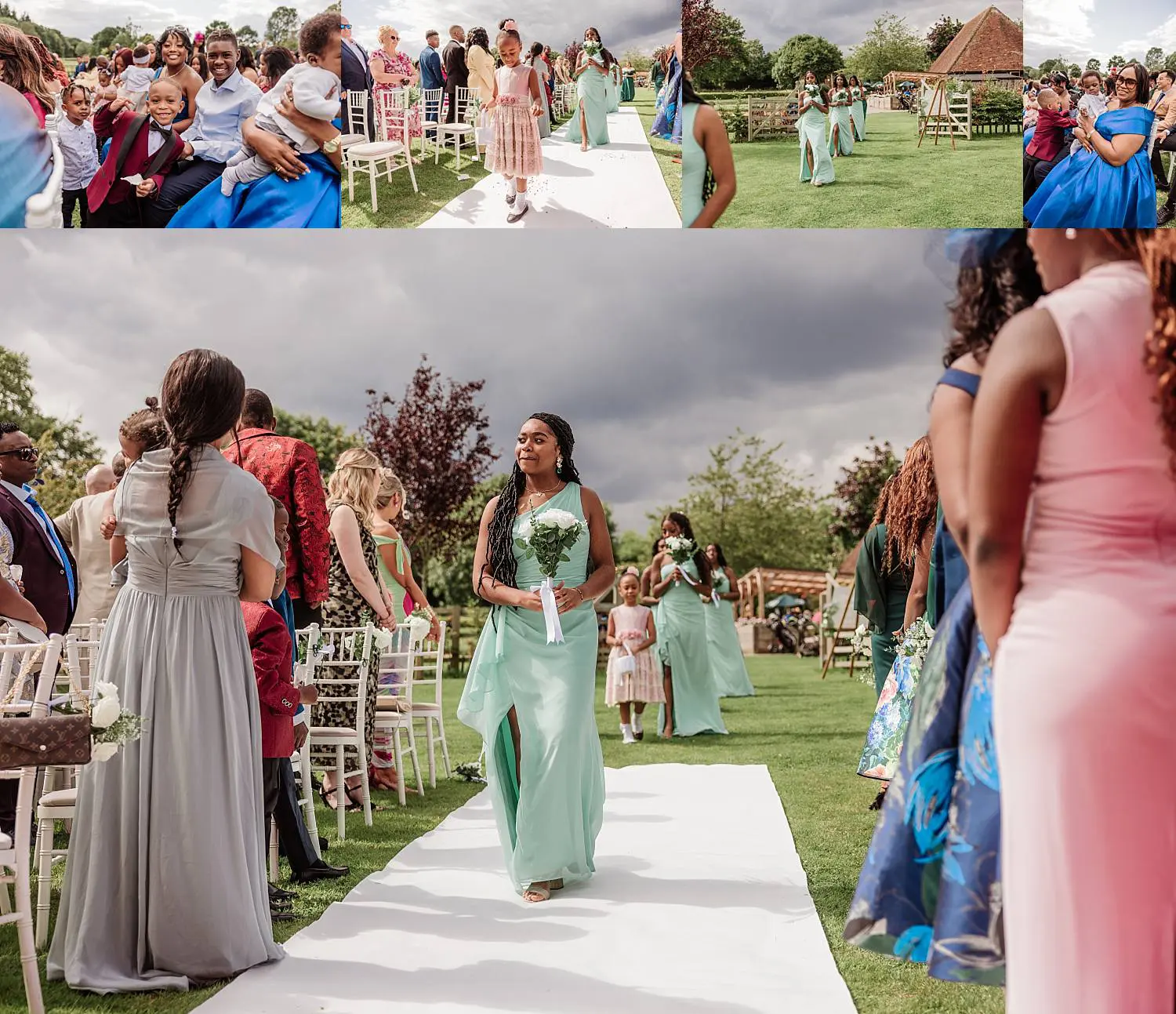wedding at East Horton Golf Club with white gazebo ceremony in summer