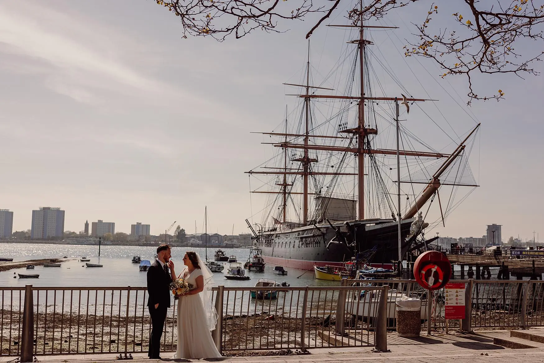 Historic dockyard Portsmouth wedding photography