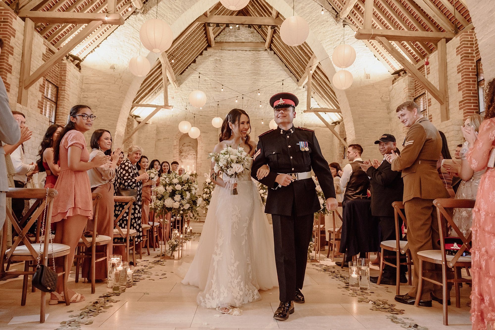 wedding photographer Tithe Barn Hampshire