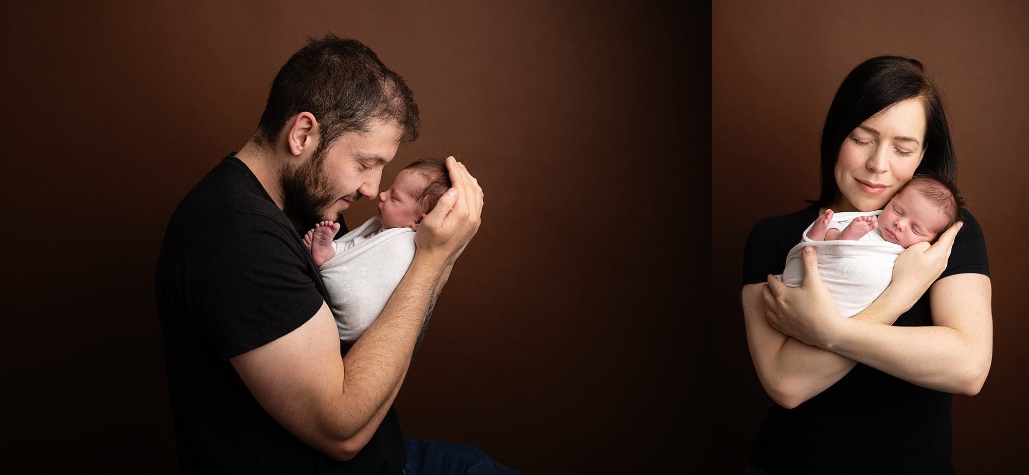 Fareham newborn photographer with parents