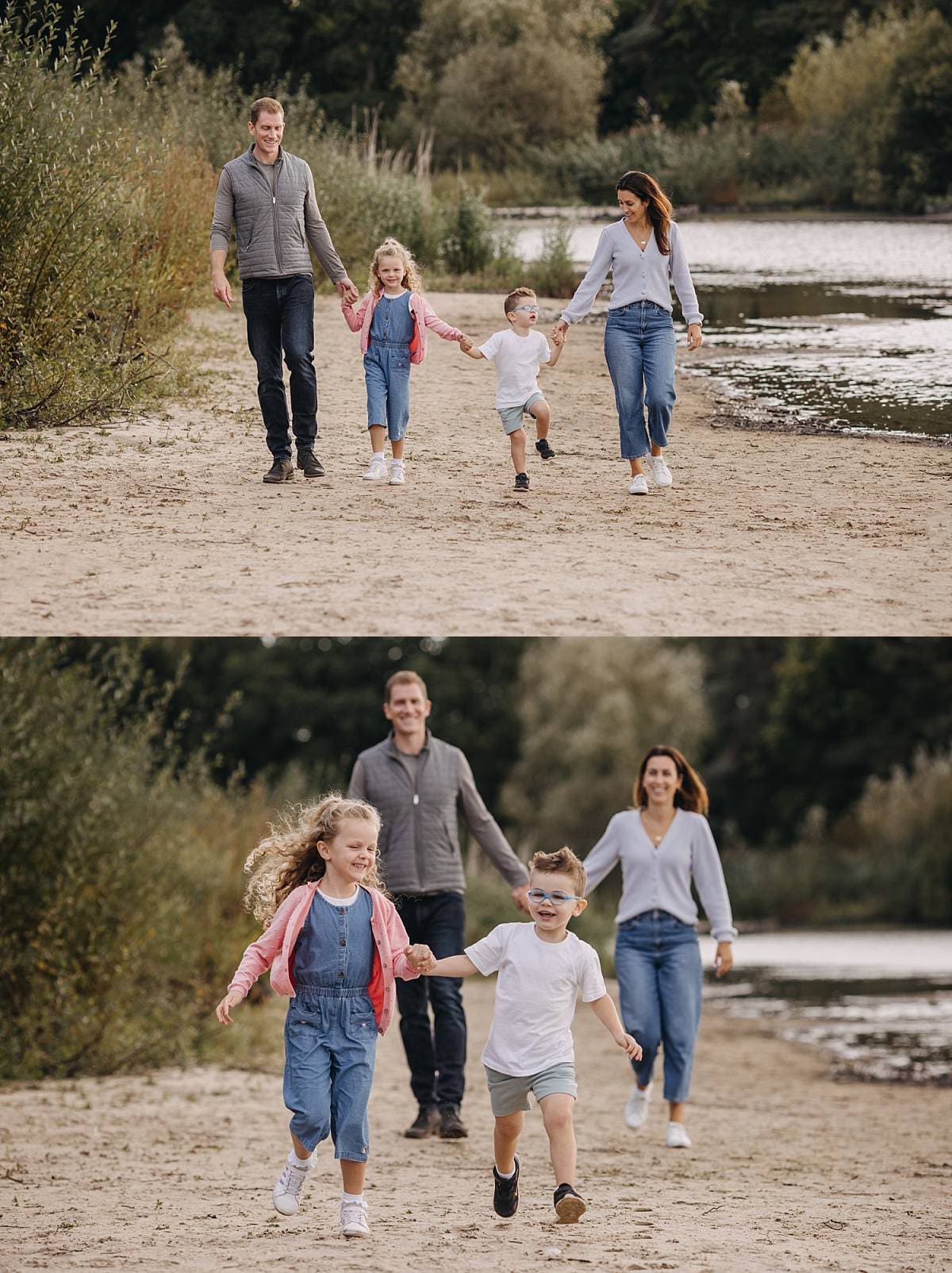 fun photoshoot by lake Petersfield Ania Photo