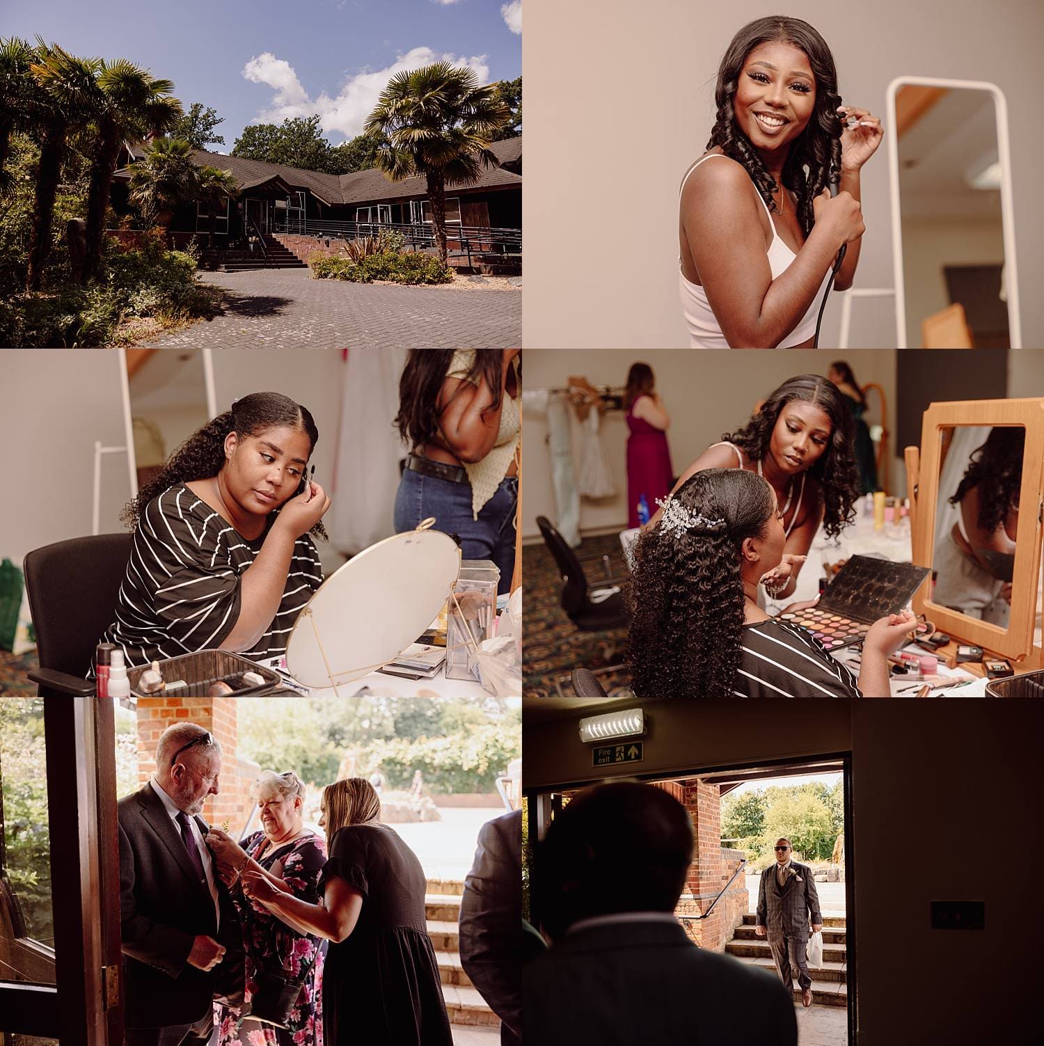 wedding preparations at Marwell Zoo Hotel