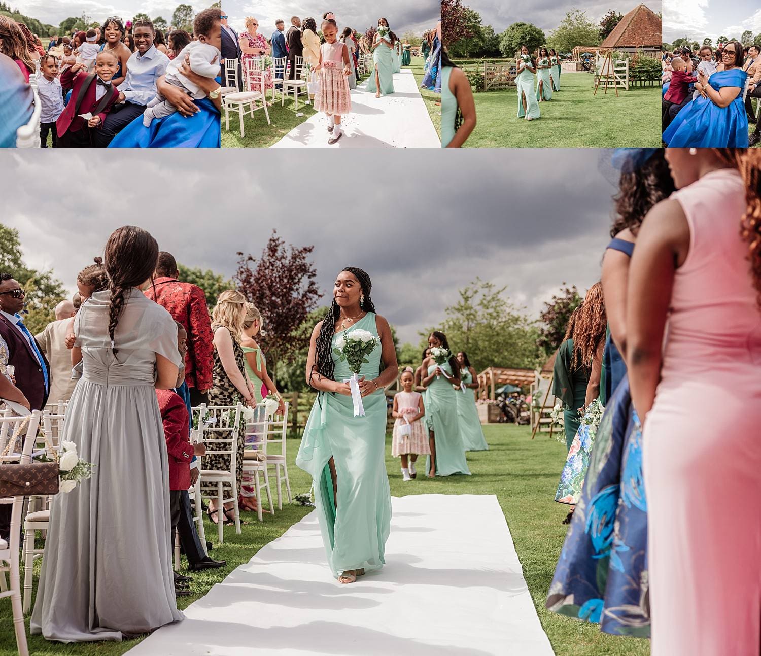wedding at East Horton Golf Club with white gazebo ceremony in summer