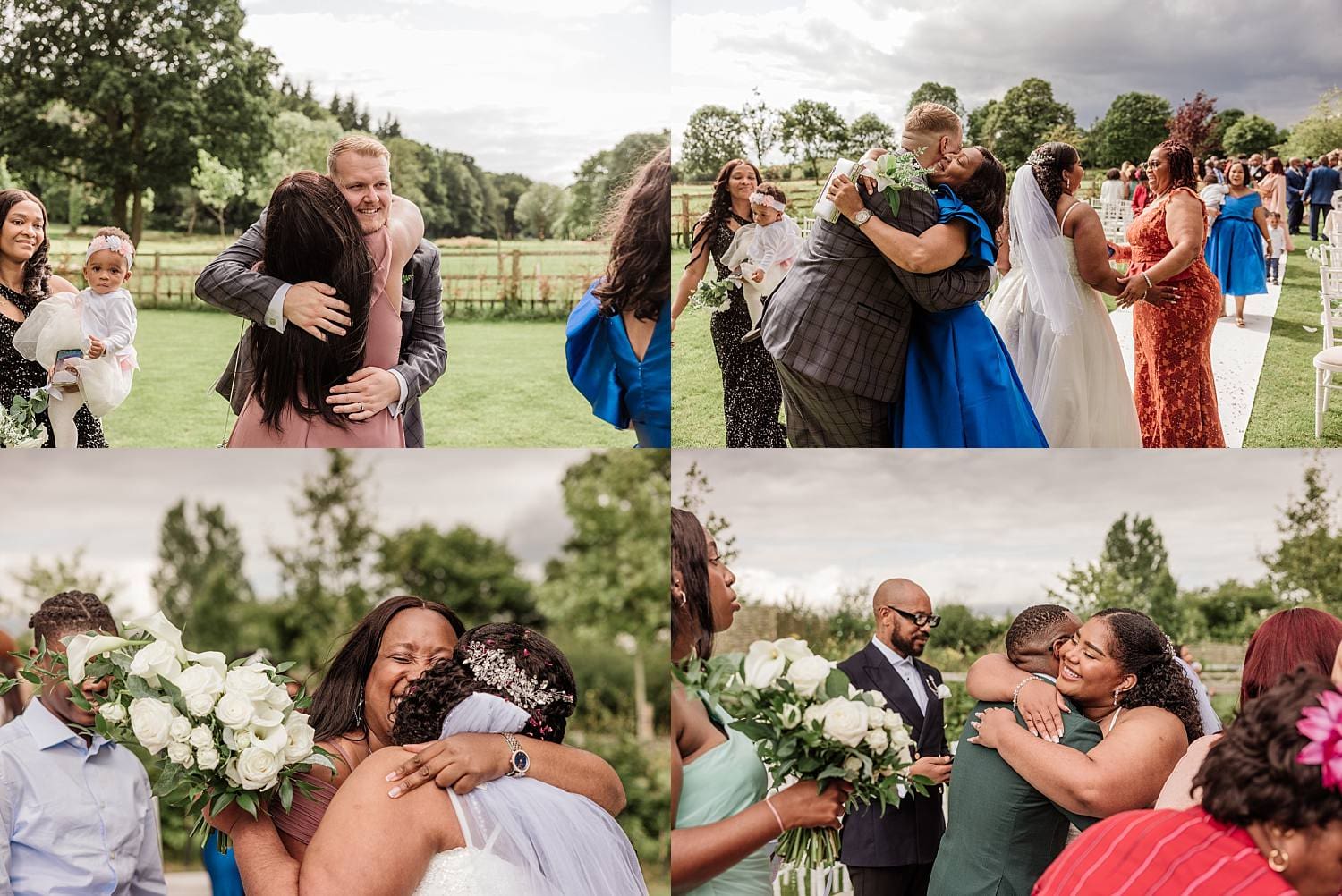 wedding at East Horton Golf Club with white gazebo ceremony in summer