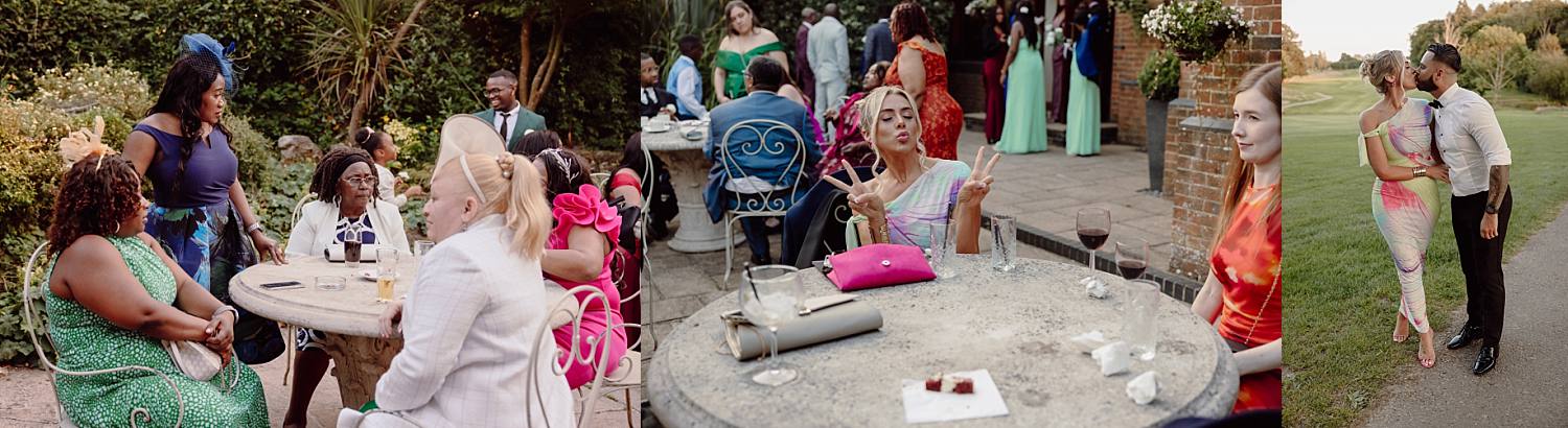wedding at East Horton Golf Club with white gazebo ceremony in summer