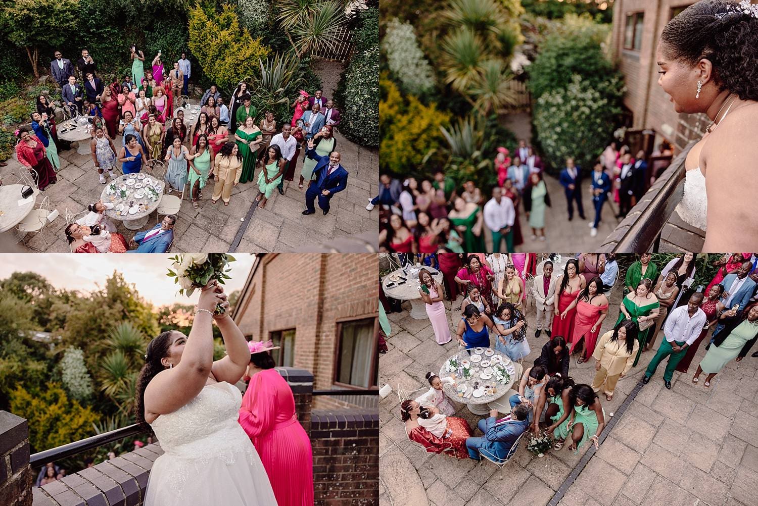 wedding at East Horton Golf Club with white gazebo ceremony in summer