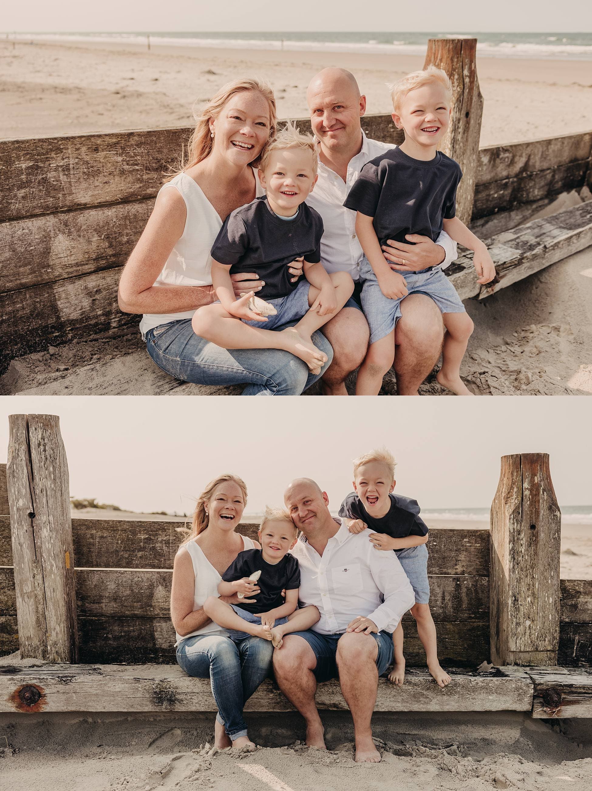 natural family photos at the Witterings beach
