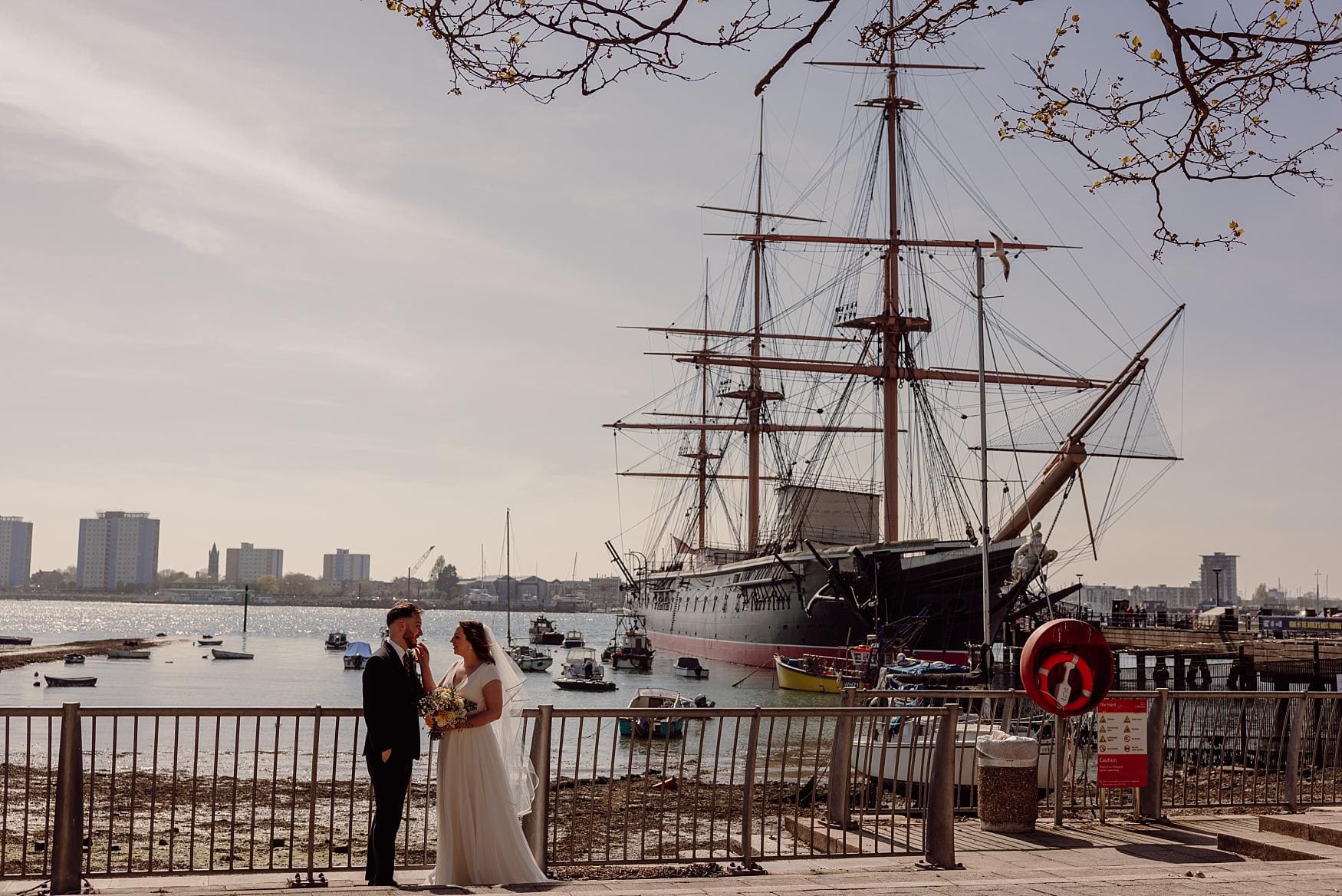 Historic dockyard Portsmouth wedding photography