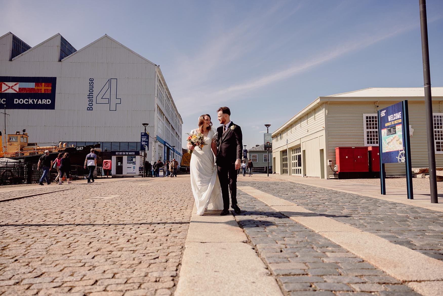wedding photography at Historic Dockyard Portsmouth Hampshire