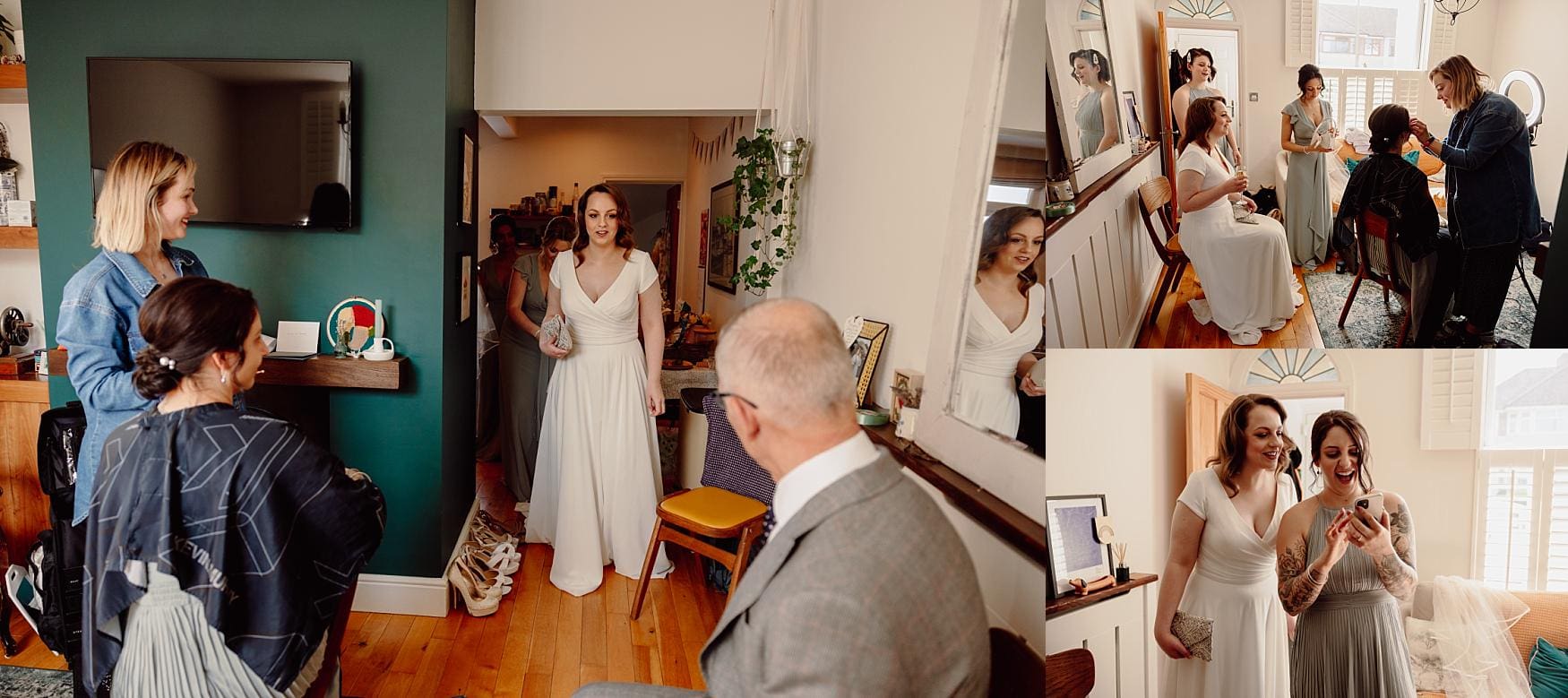 bridal prep Hampshire wedding